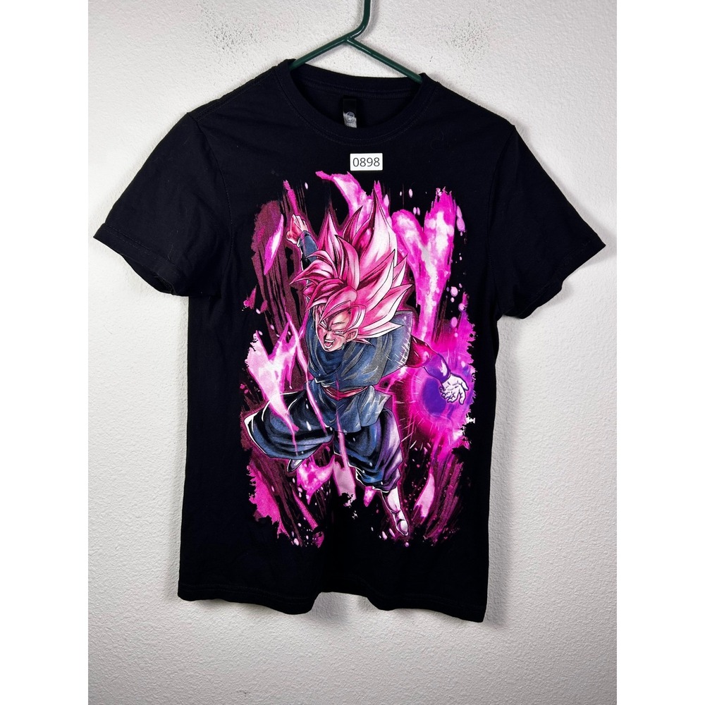 Dragon Ball Super Goku Black Rose Graphic T-Shirt Black Small Anime Tee